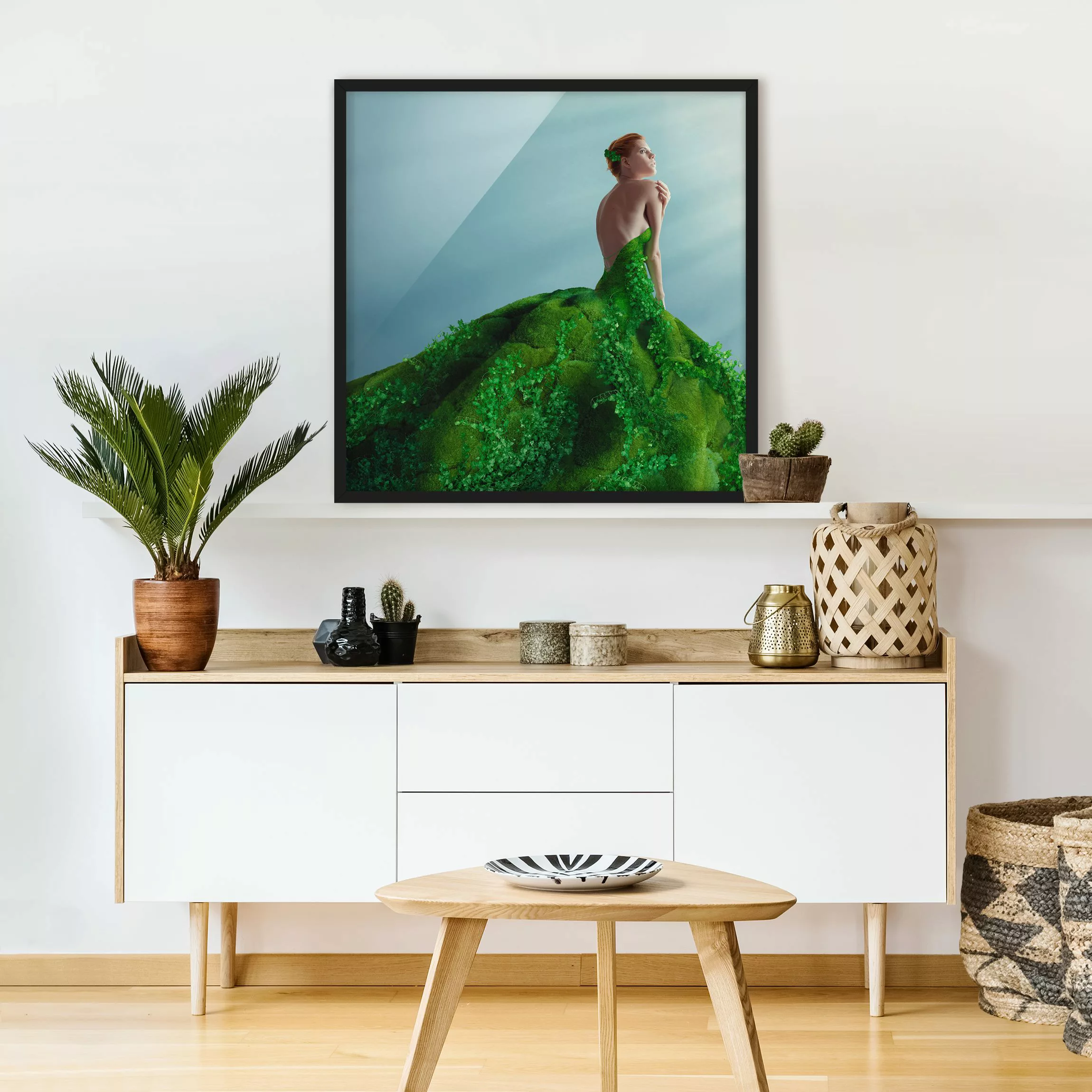 Bild mit Rahmen Portrait - Quadrat Mother Nature günstig online kaufen