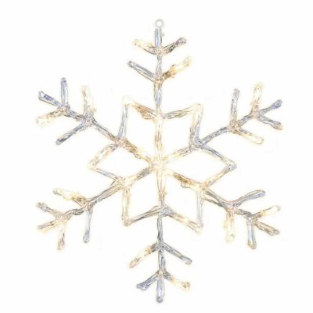 MARELIDA LED Schneeflocke Fensterdeko auch Außen D: 40cm transparent  Erwac günstig online kaufen