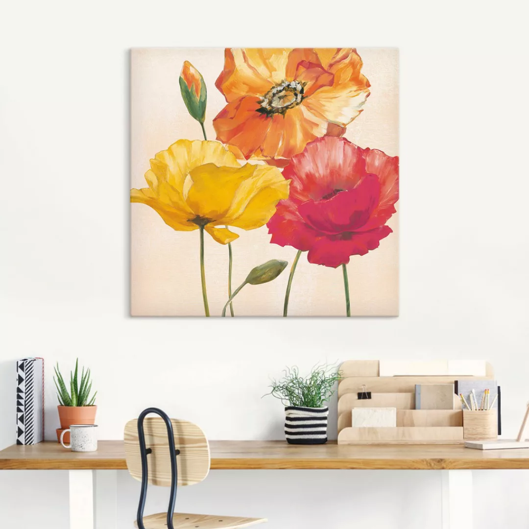 Artland Wandbild "Bunte Mohnblumen I", Blumenbilder, (1 St.), als Alubild, günstig online kaufen