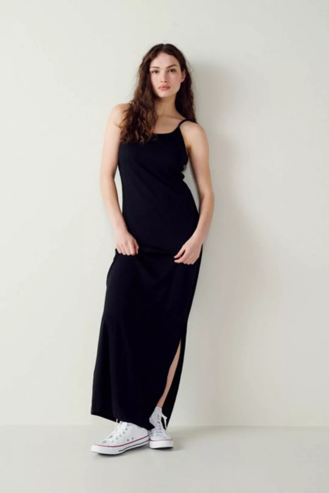 Next Maxikleid Geripptes Bodycon-Kleid in Maxilänge (1-tlg) günstig online kaufen