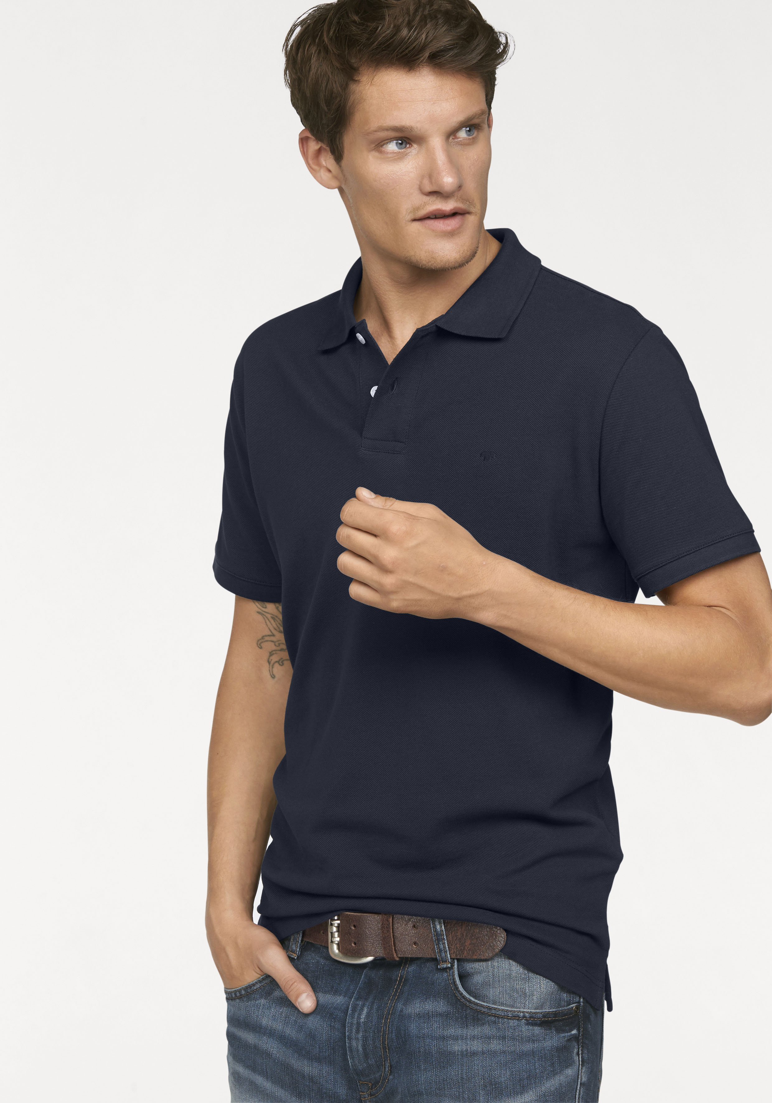 TOM TAILOR Poloshirt Basic Baumwoll-Piqué günstig online kaufen