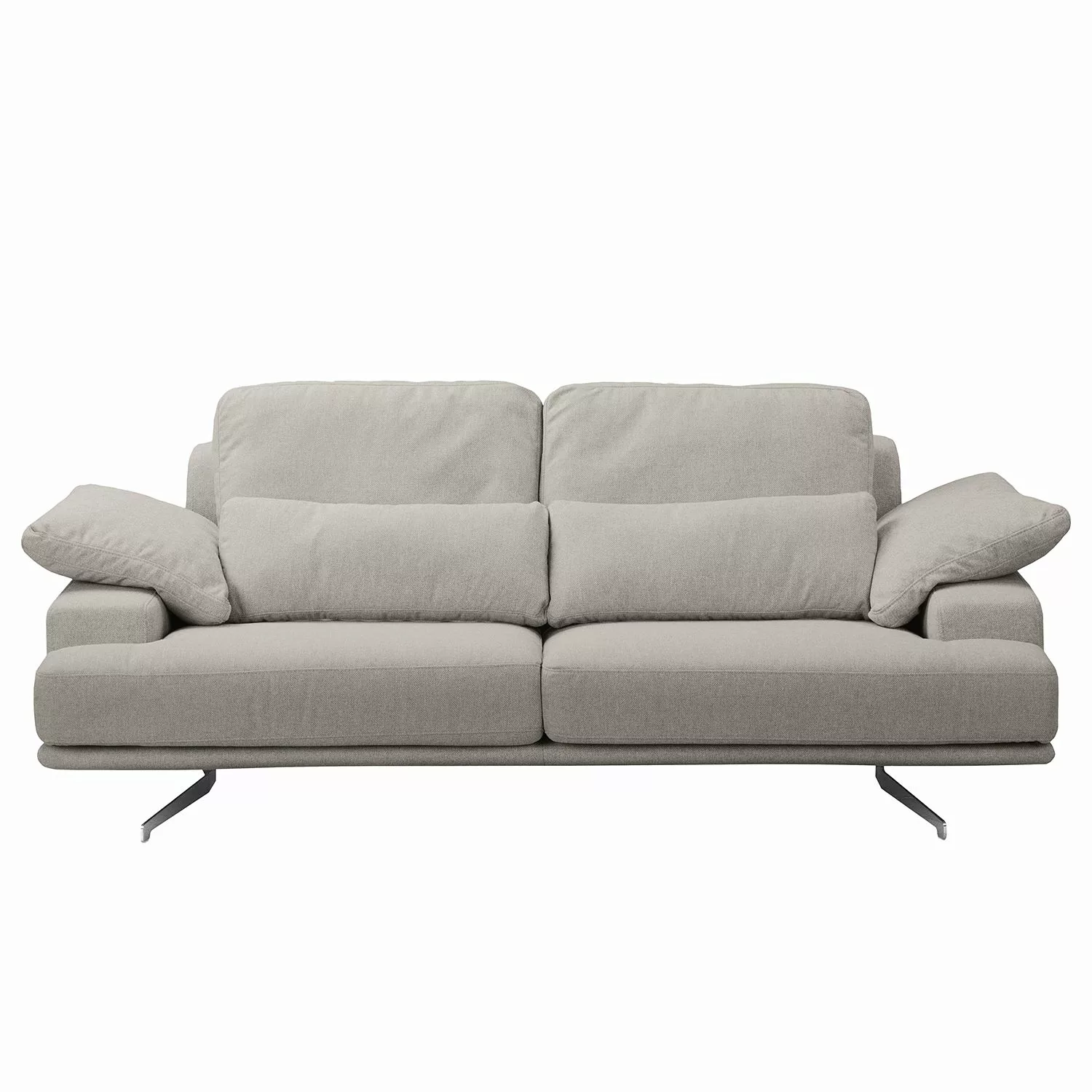 home24 Fredriks Sofa Lurrip II 2-Sitzer Grau Webstoff 217x86x109 cm günstig online kaufen