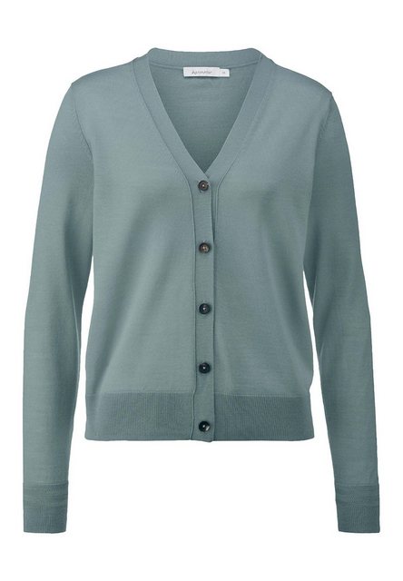 Hessnatur Strickjacke aus reiner Bio-Merinowolle (1-tlg) günstig online kaufen