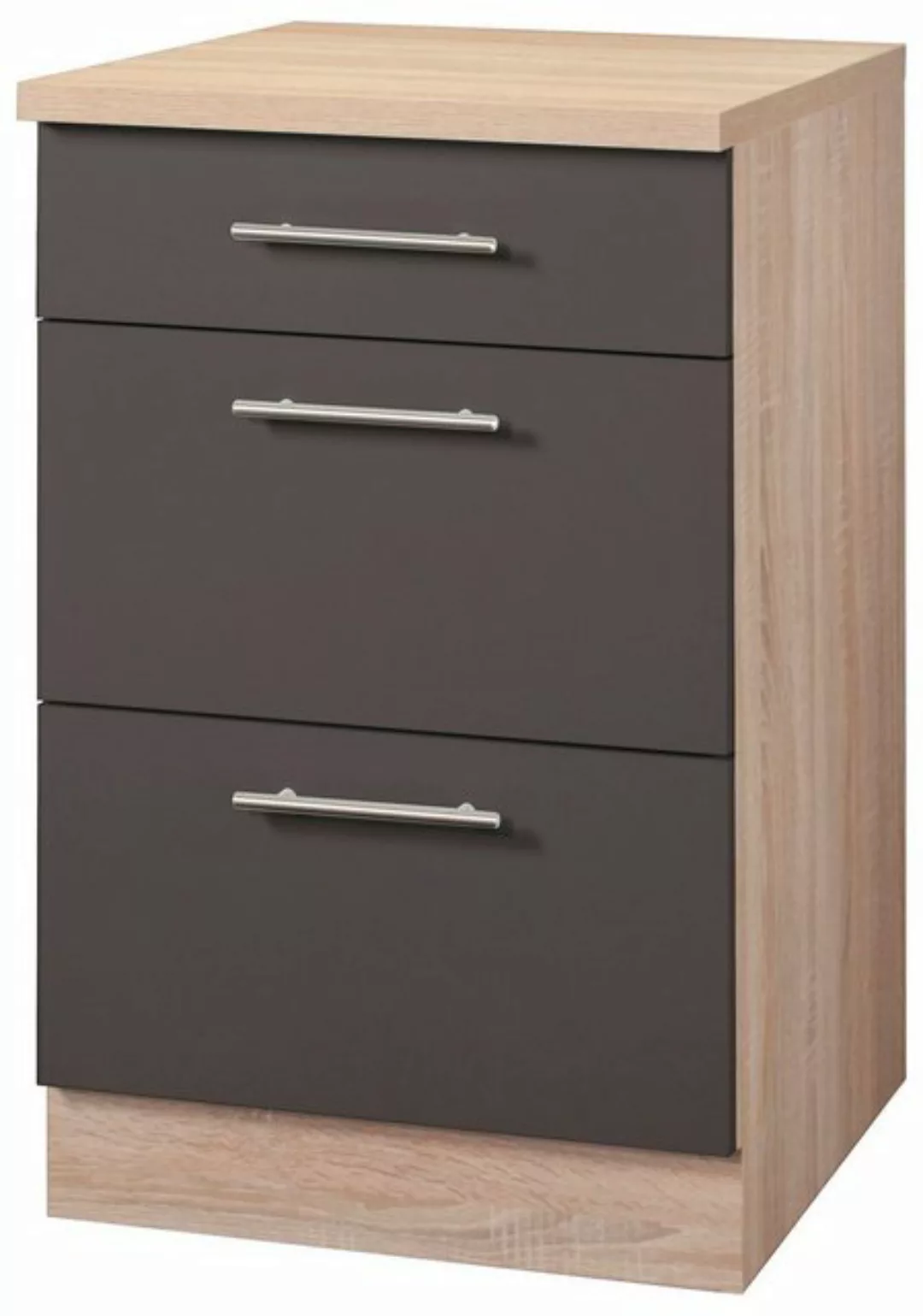 wiho Küchen Unterschrank Montana 50 cm breit mit 2 Auszügen günstig online kaufen