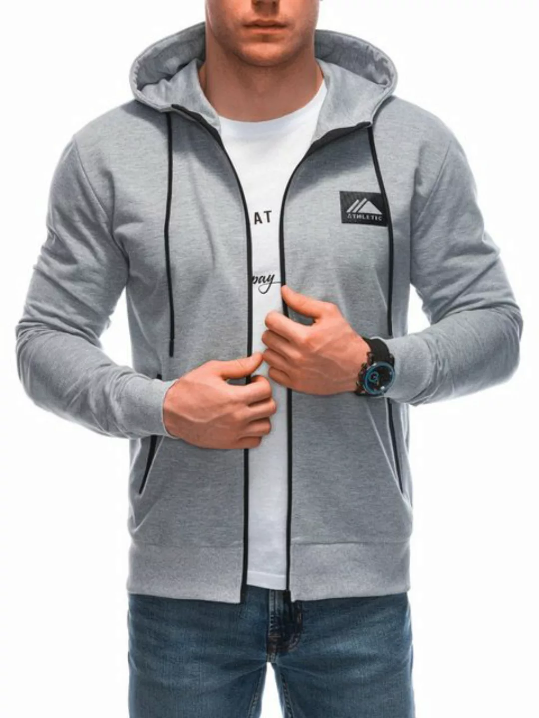 Edoti Kapuzensweatshirt Kapuzensweatshirt mit Reißverschluss. günstig online kaufen