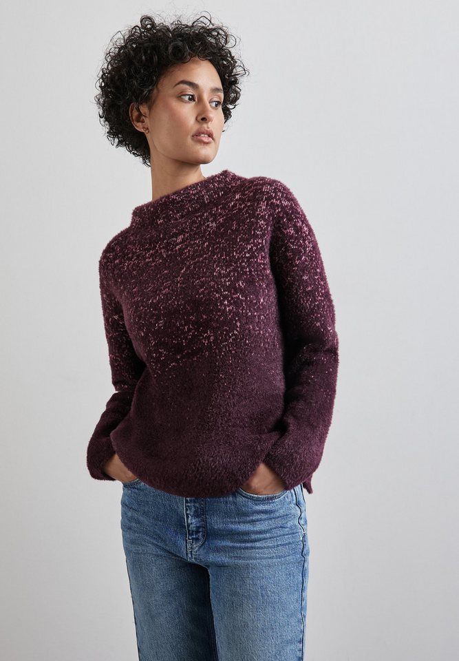 STREET ONE Strickpullover mit Seitlichen Einschlitzen am Saum günstig online kaufen