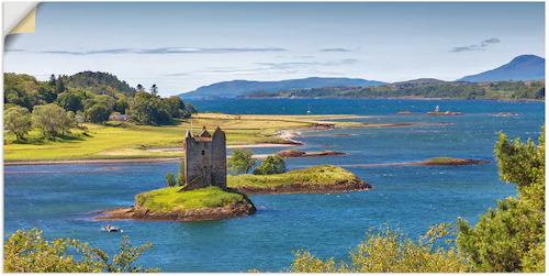 Artland Wandfolie »Castle Stalker am Loch Linnhe«, Gebäude, (1 St.), selbst günstig online kaufen