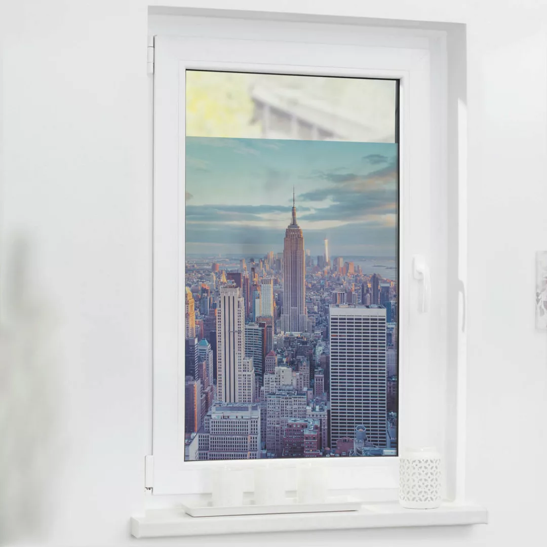 LICHTBLICK Fensterfolie New York bunt B/L: ca. 50x50 cm günstig online kaufen