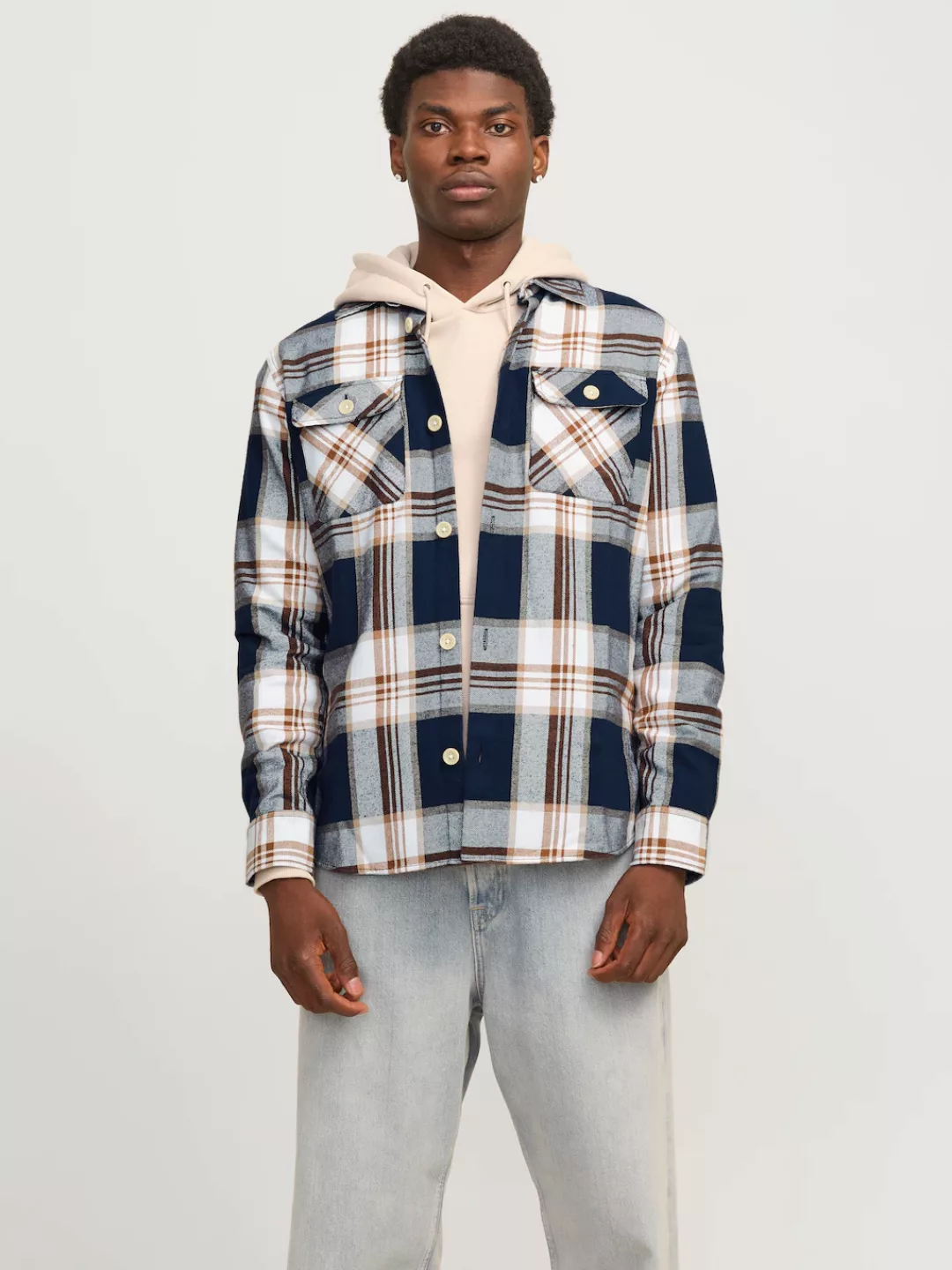 Jack & Jones Langarmhemd JJEDARREN OVERSHIRT LS NOOS günstig online kaufen