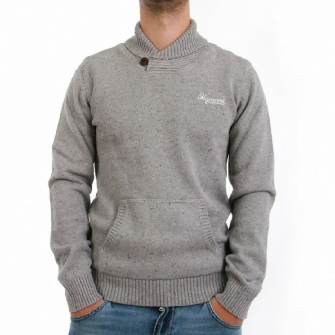 Japan Rags Pullover Men - TEXAS - Flecked Grey günstig online kaufen