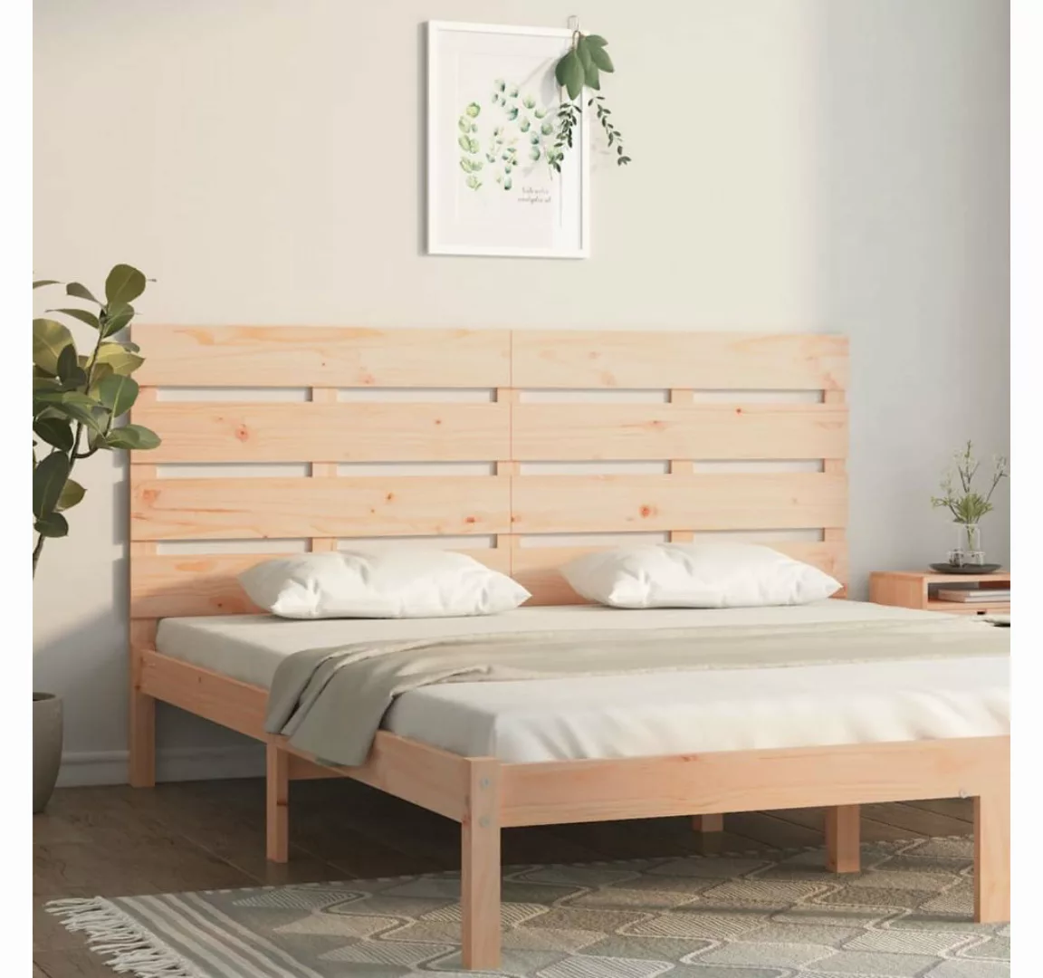 vidaXL Bett, Kopfteil 140x3x80 cm Massivholz Kiefer günstig online kaufen