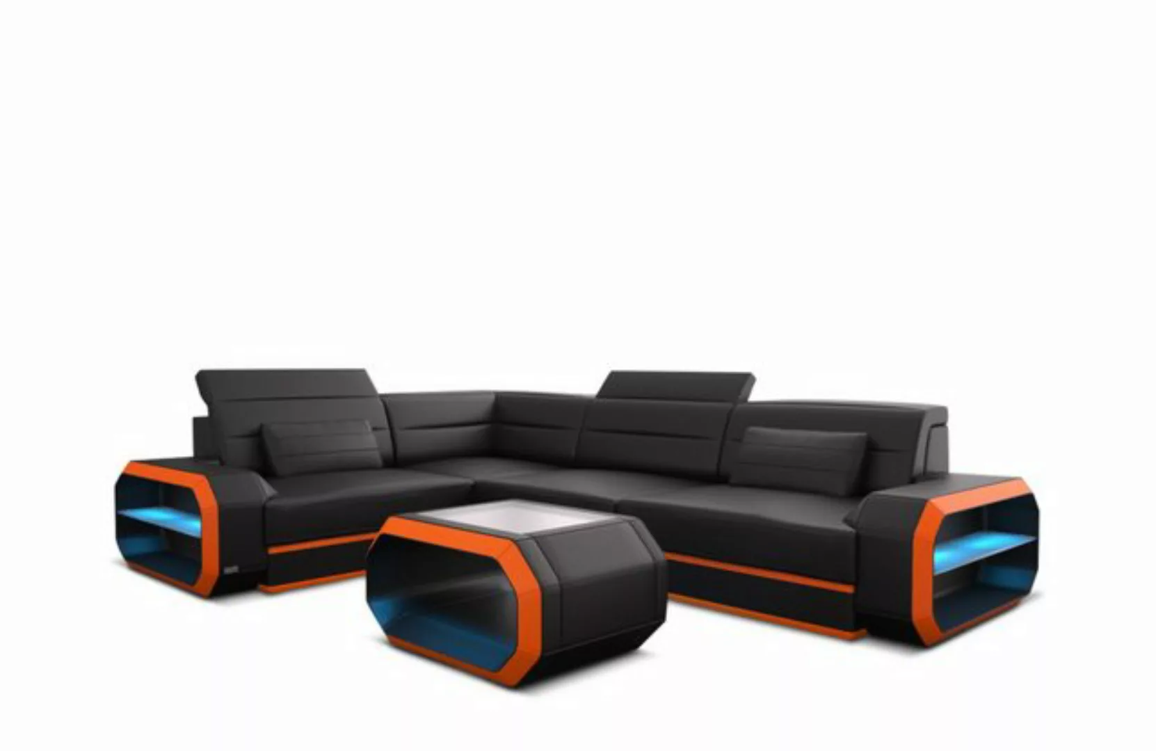 Sofa Dreams Ecksofa Sofa Leder Ledercouch Verona L Form Ledersofa, Couch, m günstig online kaufen