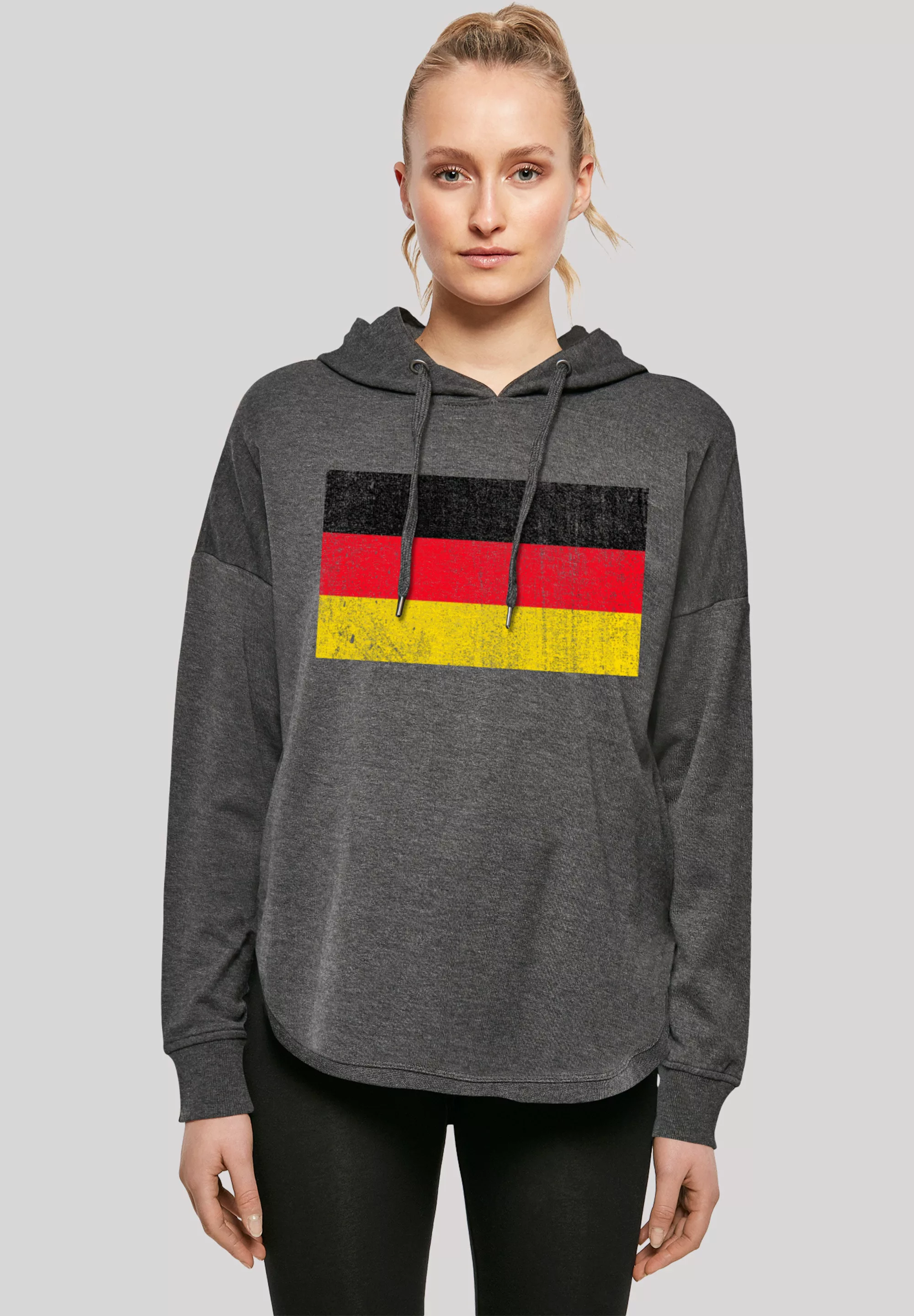 F4NT4STIC Kapuzenpullover "Germany Deutschland Flagge distressed", Print günstig online kaufen