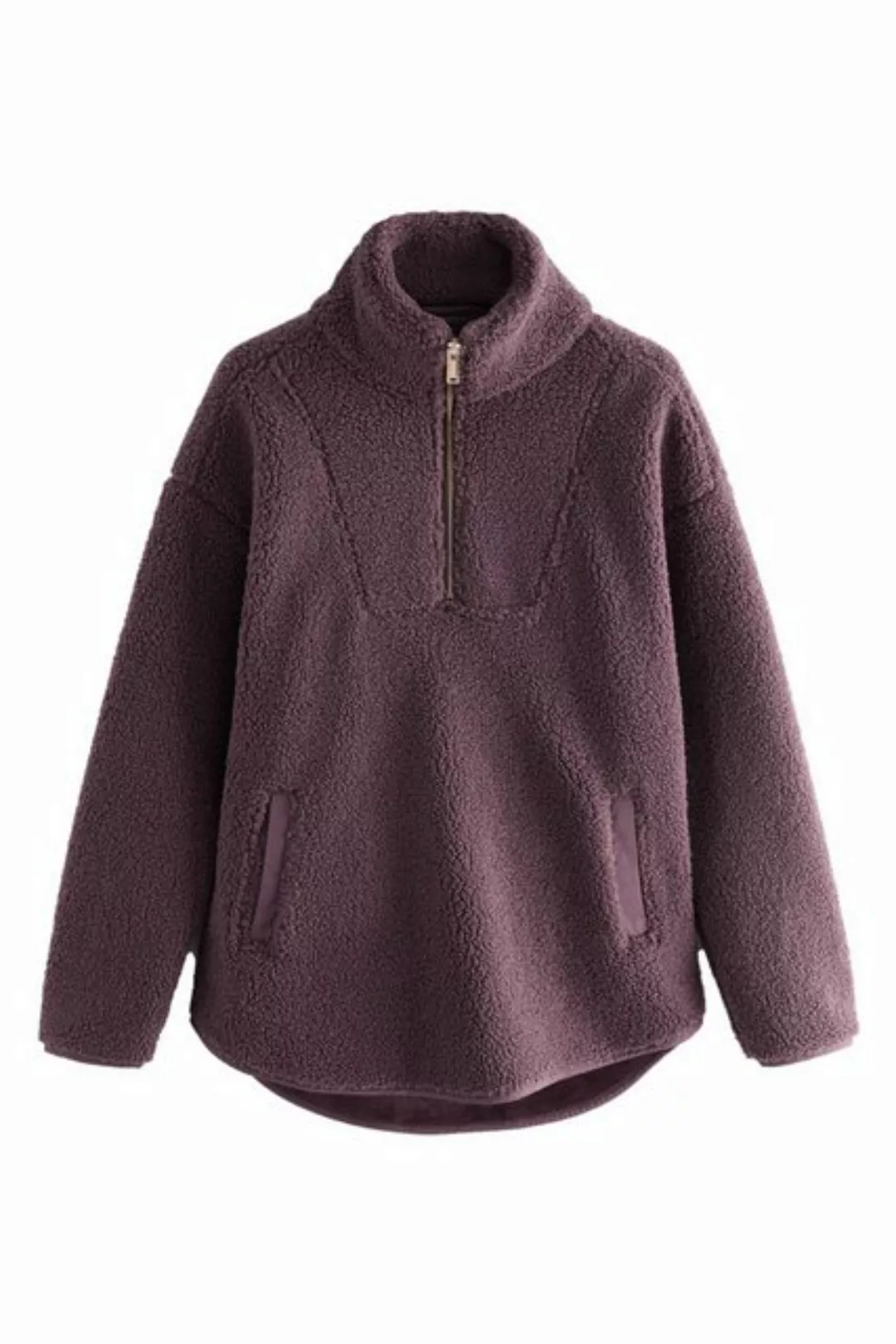 Next Fleecepullover Fleece mit halben Reißverschluss und Veloursfutter (1-t günstig online kaufen