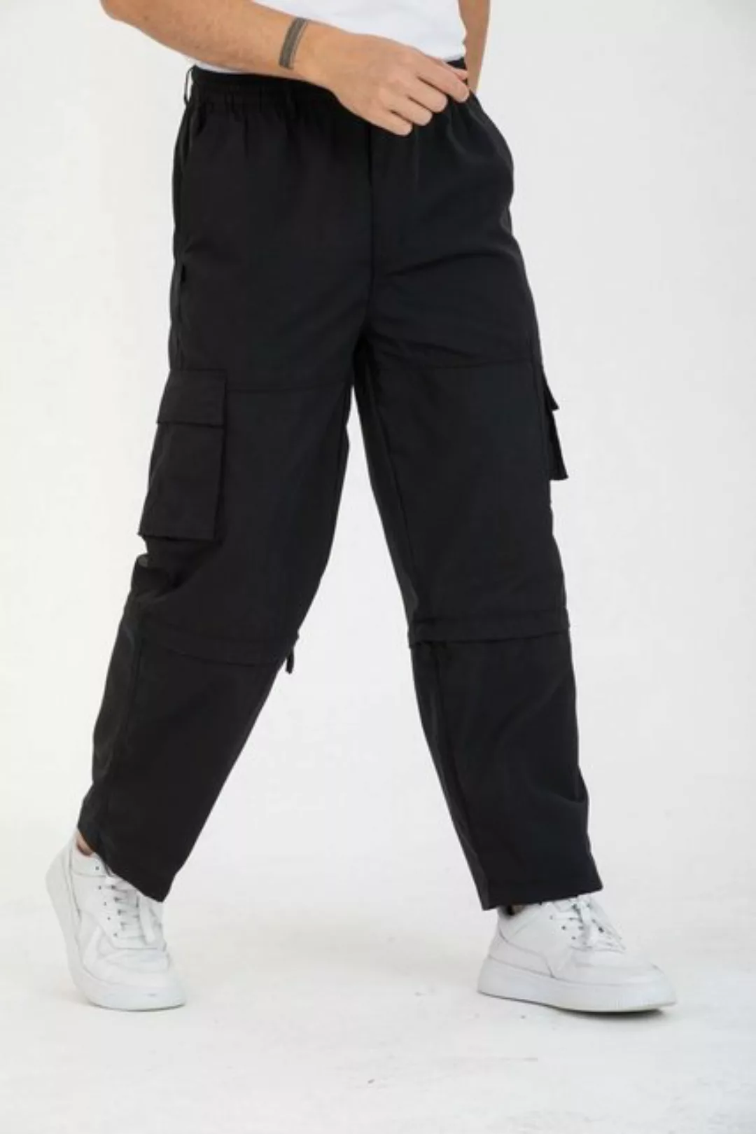 Kendindza Collection Cargohose Herren Zipp Off Cargohose Dehnbund Arbeit Ho günstig online kaufen