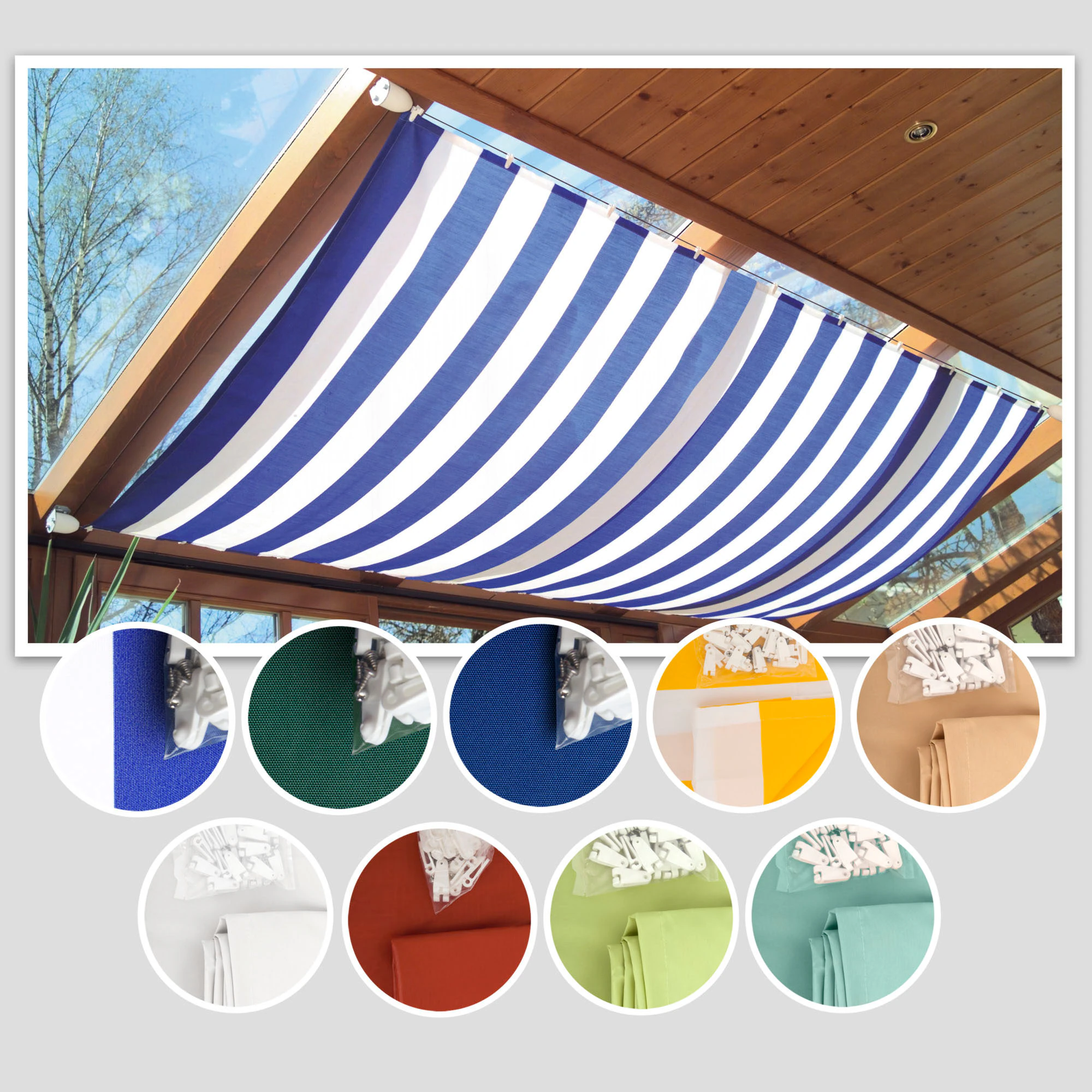 Windhager Seilspannsonnensegel, Sonnensegel für Seilspanntechnik, 2,7x1,4 m günstig online kaufen
