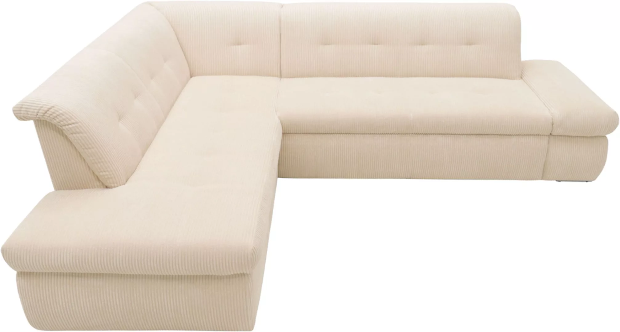 DOMO collection Ecksofa Moric L-Form, wahlweise mit Bettfunktion und Armleh günstig online kaufen