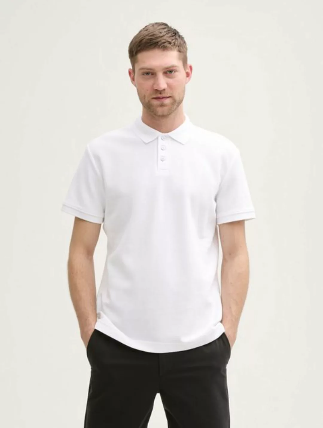 TOM TAILOR Poloshirt Jersey Poloshirt aus Baumwolle günstig online kaufen