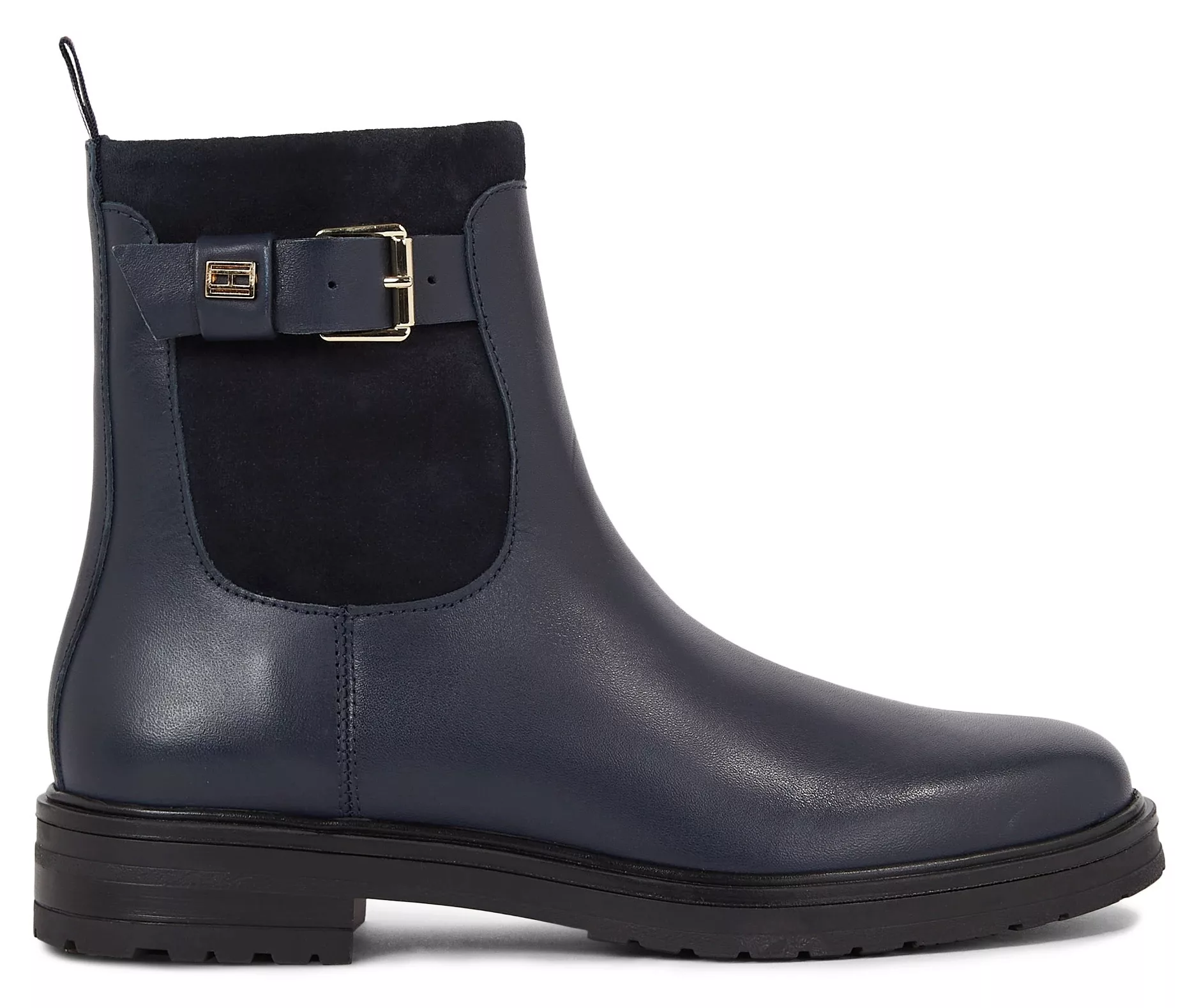 Tommy Hilfiger Stiefelette "BELT BOOTIE MATERIAL MIX", mit Schnallenverschl günstig online kaufen