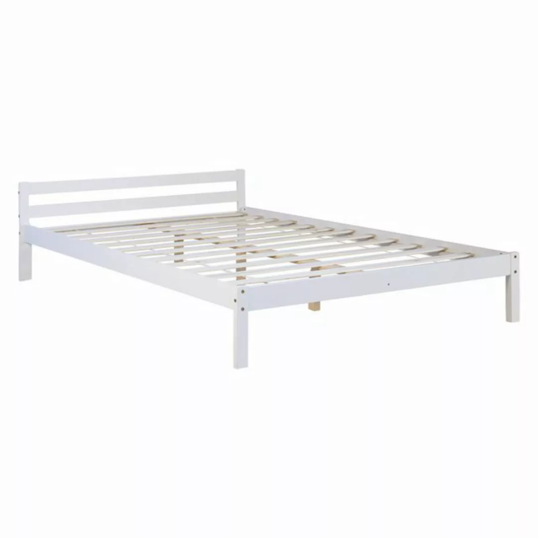 Homestyle4u Holzbett 140 x 200 cm Braun 640 günstig online kaufen