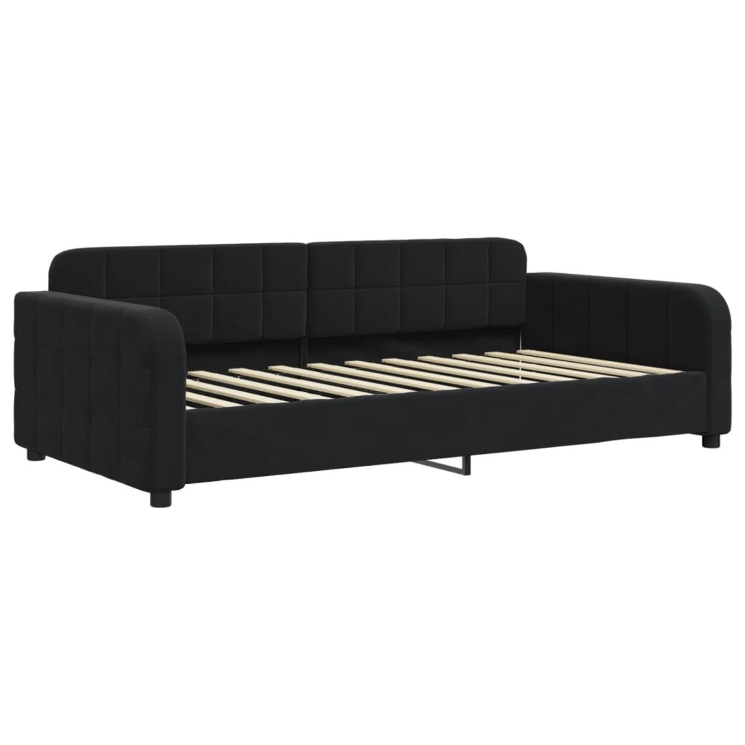 vidaXL Gästebett Tagesbett Schwarz 90x200 cm Samt Gästebett Gästecouch Gäst günstig online kaufen