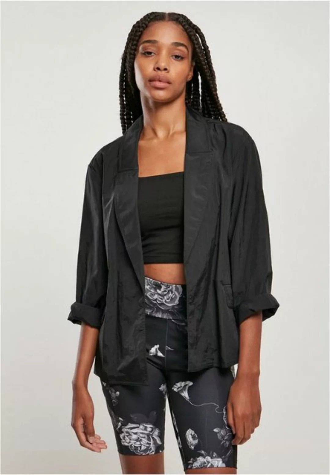 URBAN CLASSICS Outdoorjacke Damen Ladies Oversized Crinkle Nylon Blazer (1- günstig online kaufen