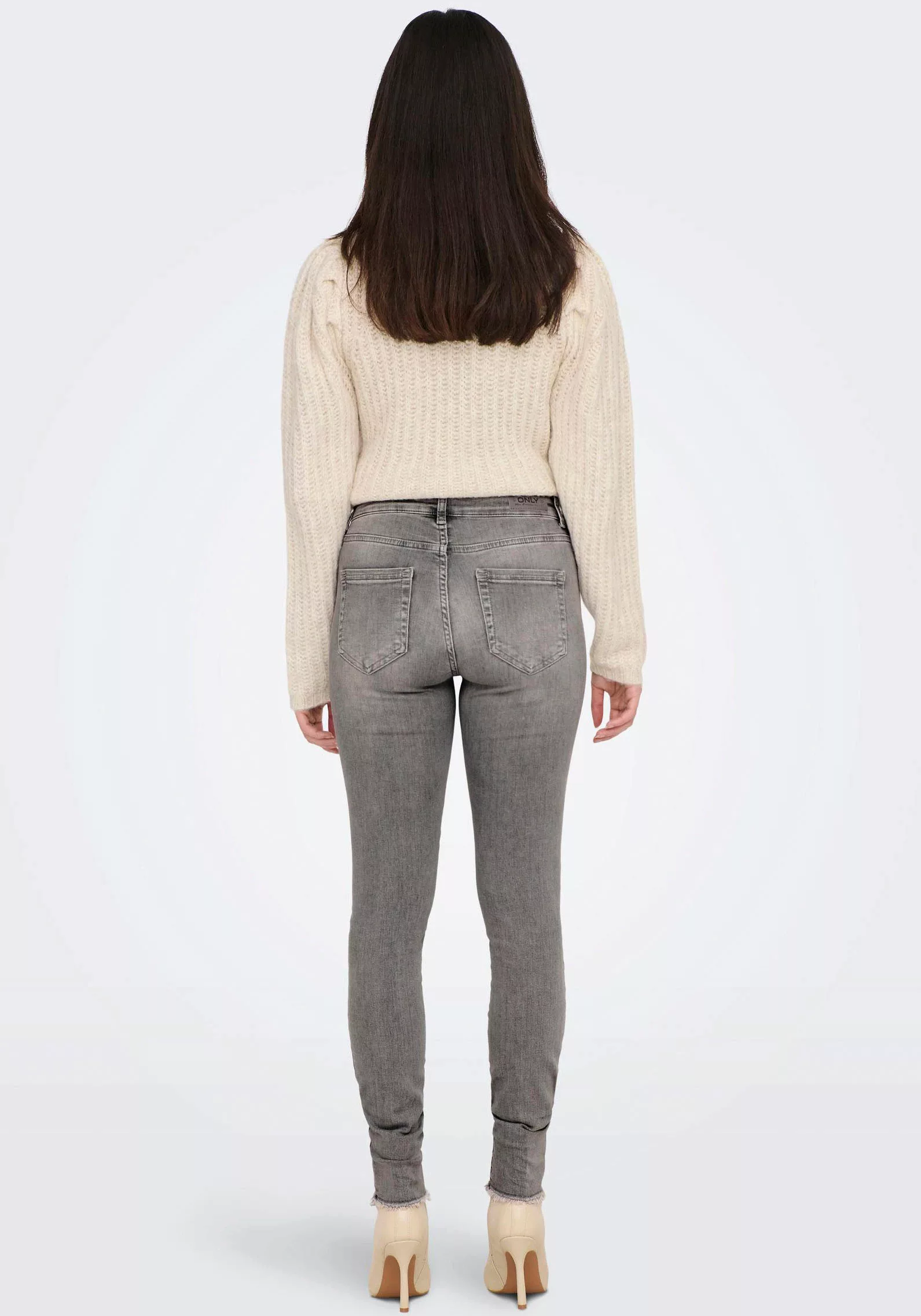 ONLY Skinny-fit-Jeans ONLBLUSH MID SK AK RW DST DNM REA724NOOS mit Destroye günstig online kaufen