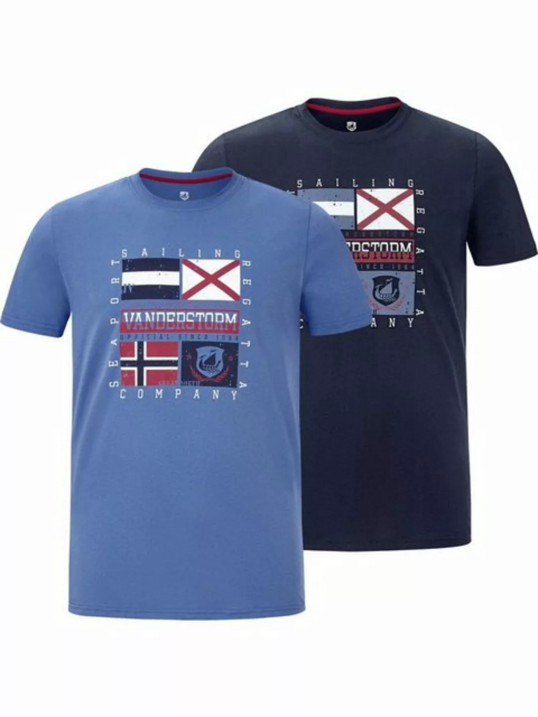 Jan Vanderstorm T-Shirt PREBEN mit markantem Print (2er-Pack) günstig online kaufen