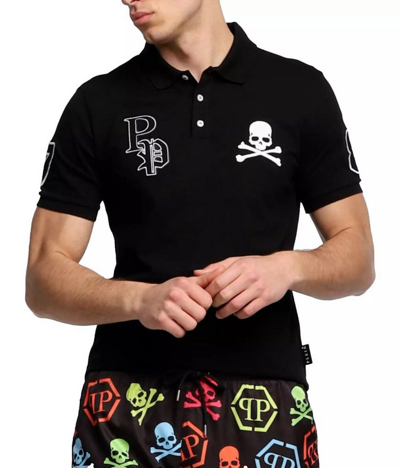 PHILIPP PLEIN Poloshirt SS Multi Skull Logo günstig online kaufen