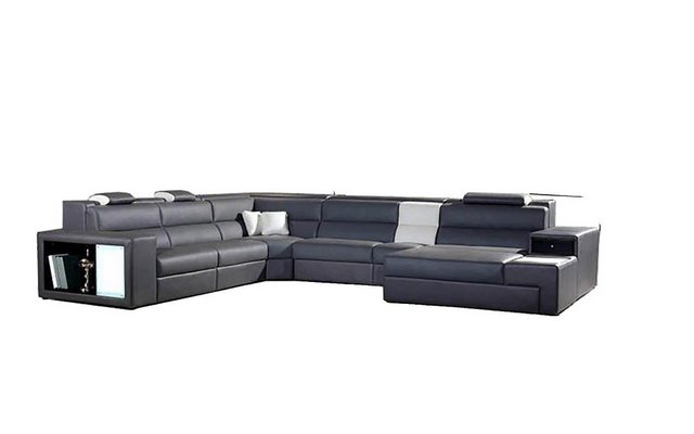 JVmoebel Ecksofa Design Polster Leder Ecke Leder Sitz Sofa Polster Eck Wohn günstig online kaufen