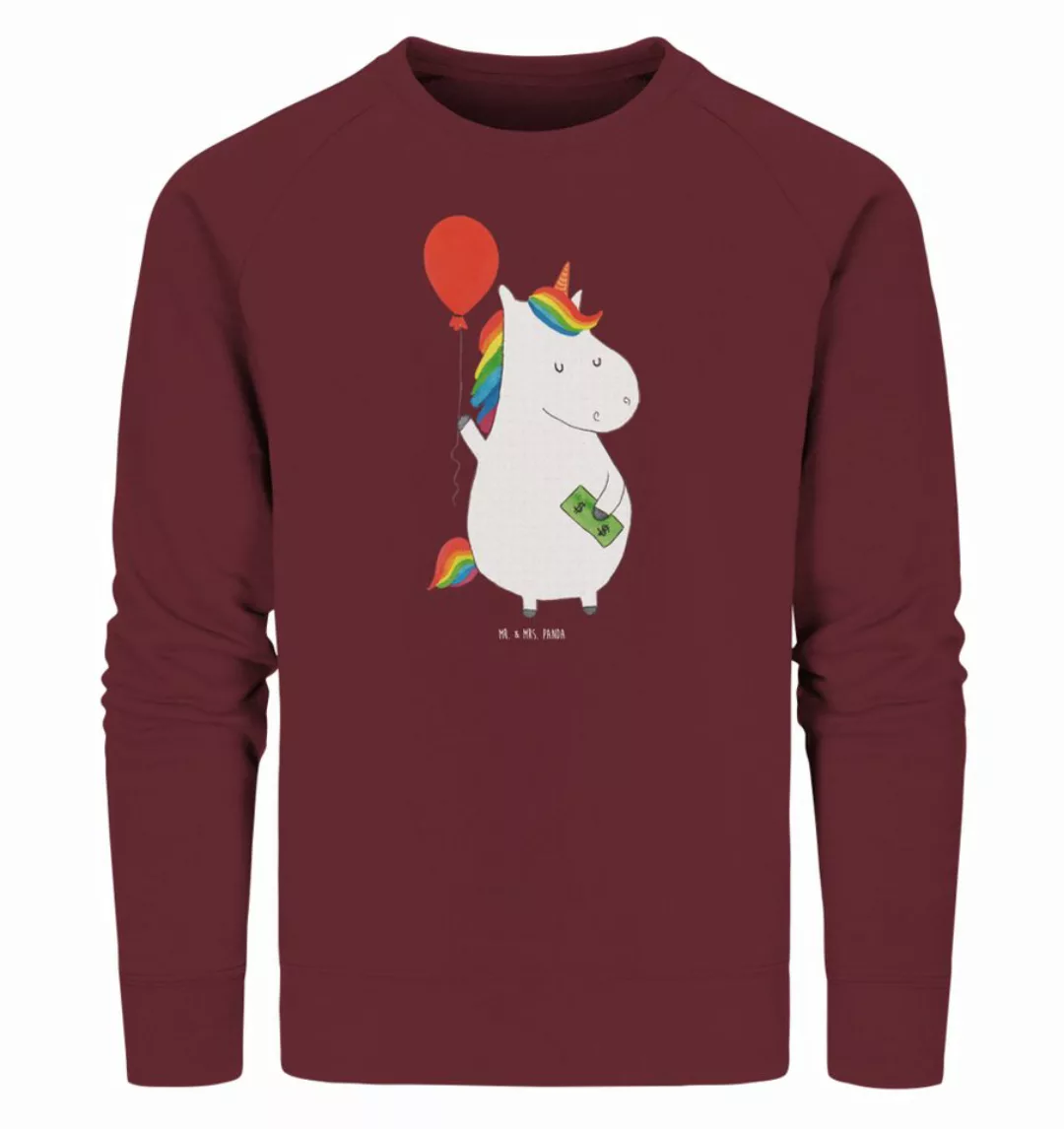 Mr. & Mrs. Panda Longpullover Einhorn Luftballon Größe L - Burgundy - Gesch günstig online kaufen