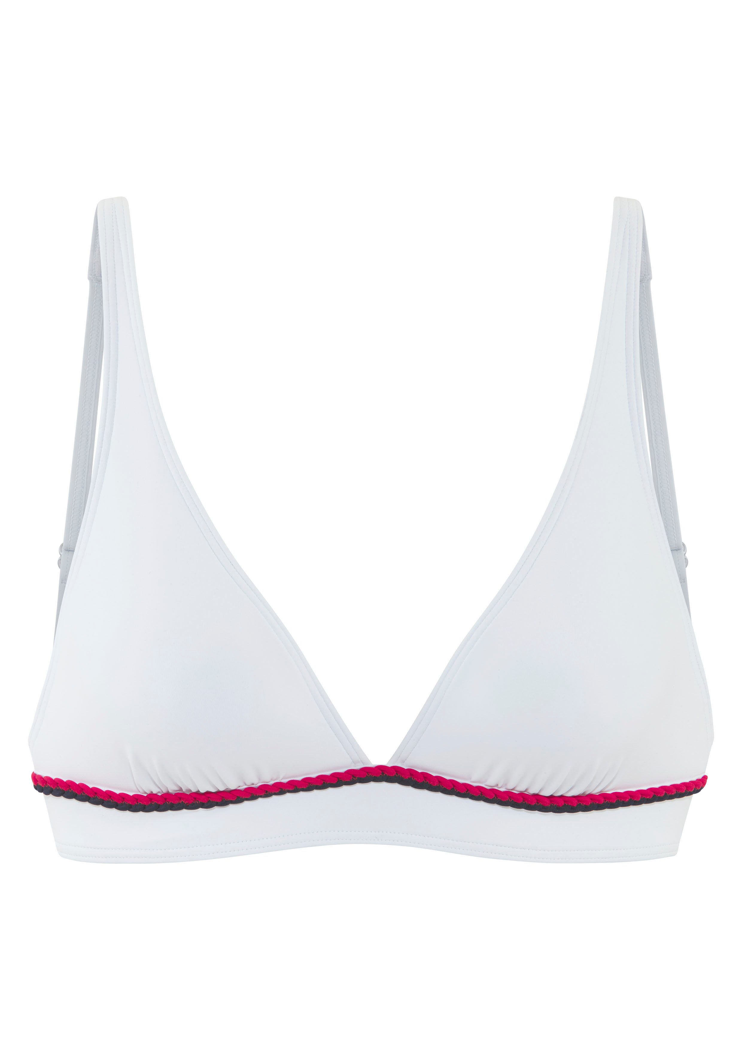 s.Oliver Triangel-Bikini-Top Junis, mit geflochtener Kordel günstig online kaufen