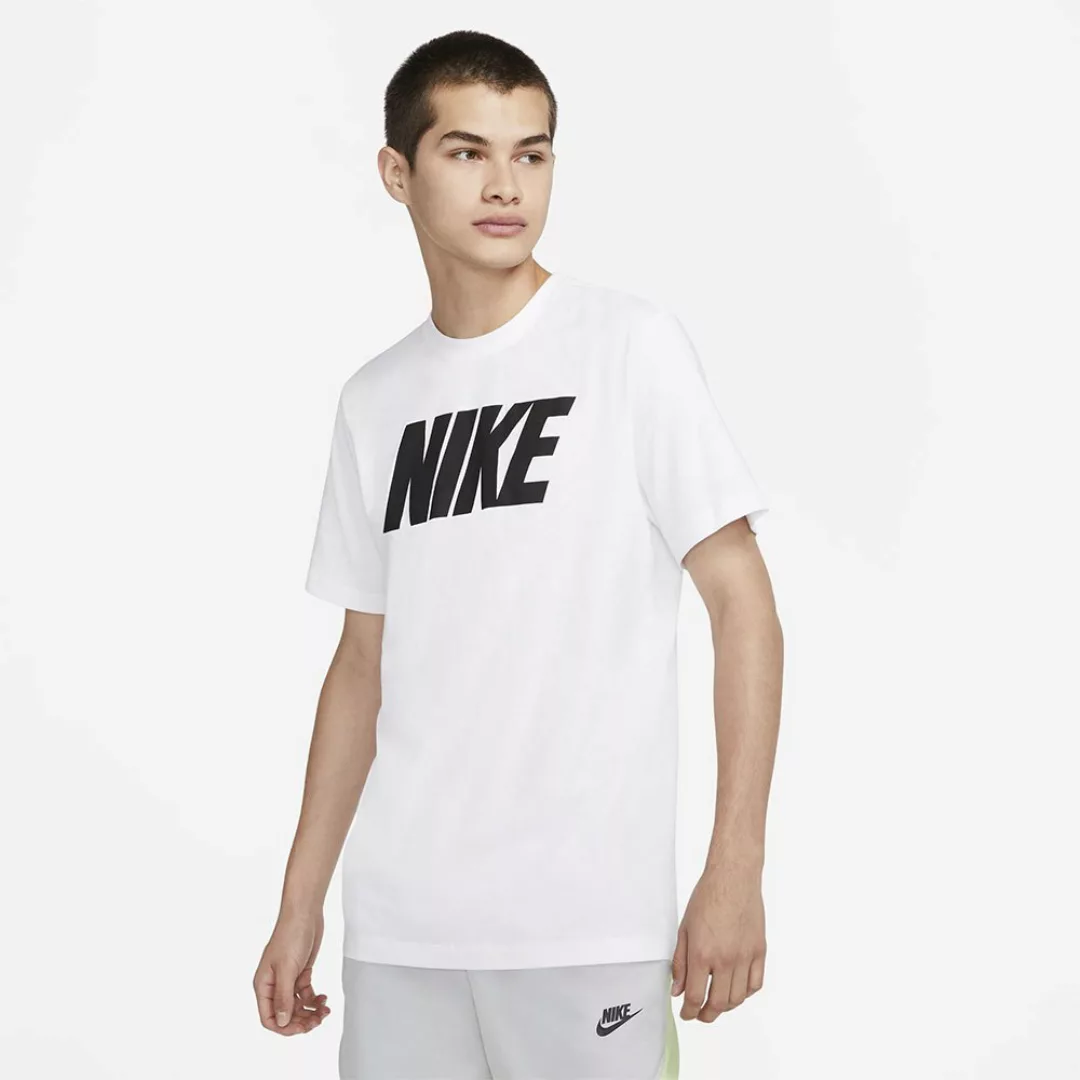 Nike Sportswear Icon Block Kurzarm T-shirt XL White / Black günstig online kaufen