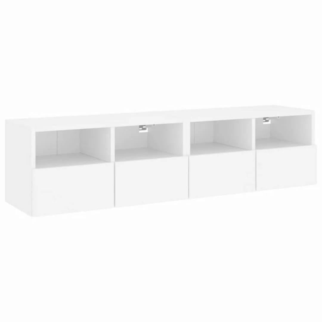 vidaXL TV-Schrank TV-Lowboard TV-Wandschränke 2 Stk Weiß 60x30x30 cm Spanpl günstig online kaufen