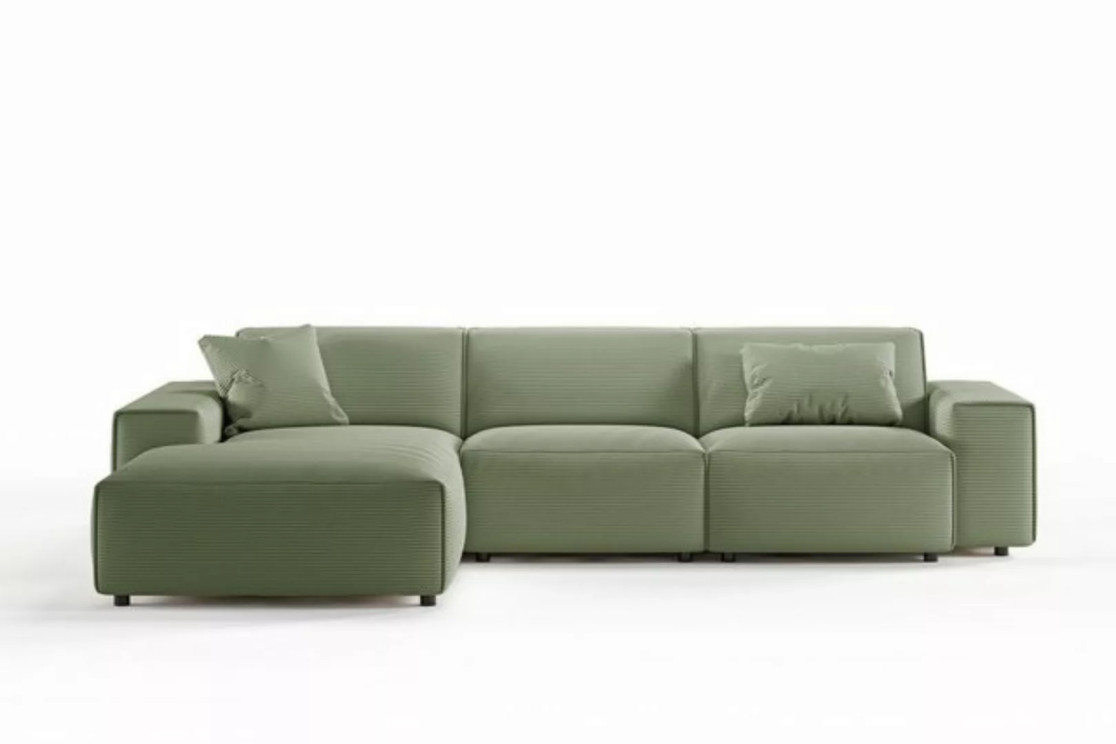 KAWOLA Ecksofa RANI, Sofa Cord, Recamiere rechts od. links, versch. Farben günstig online kaufen