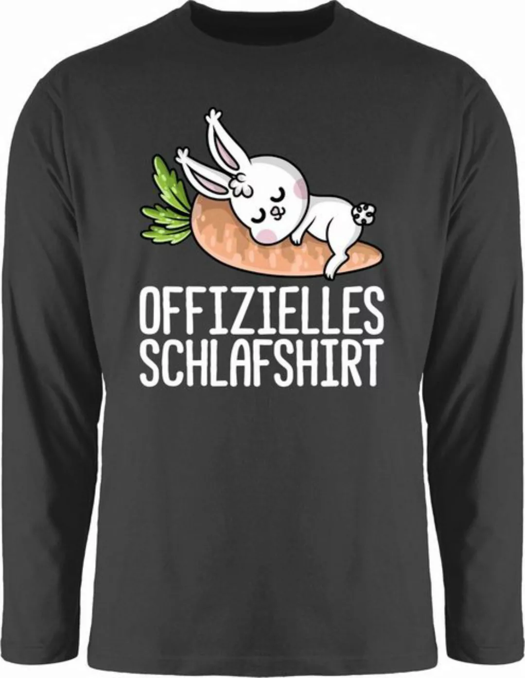 Shirtracer Rundhalsshirt Offizielles Schlafshirt mit Hase weiß Sprüche Stat günstig online kaufen