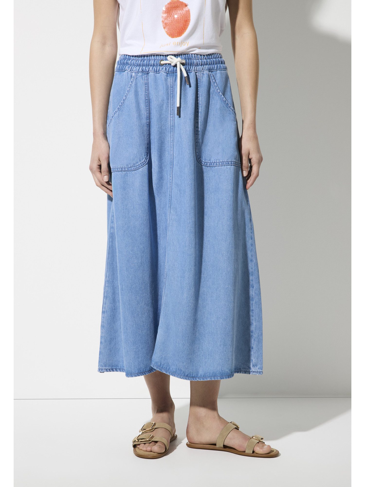 MORE&MORE A-Linien-Rock Jeansrock günstig online kaufen