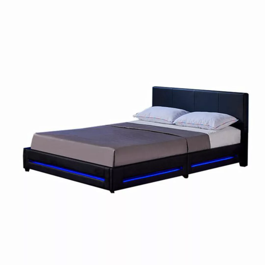 HOME DELUXE Bett LED Bett ASTEROID (Set, 2-tlg., inkl. Lattenrost & LED Bel günstig online kaufen