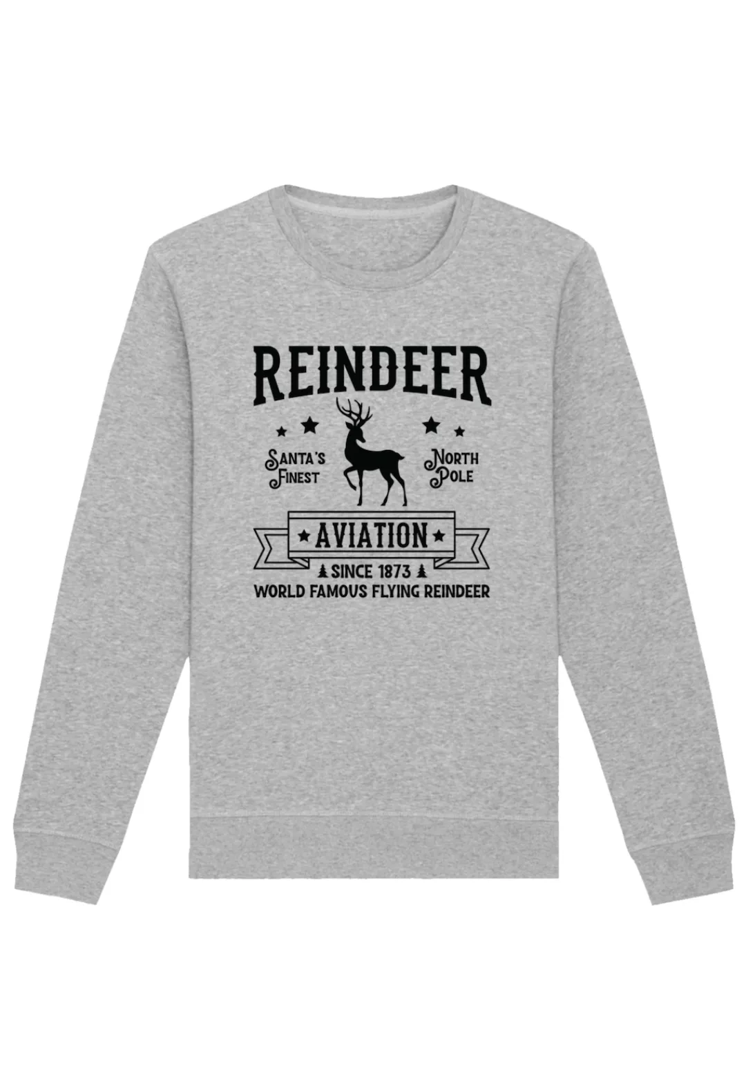 F4NT4STIC Sweatshirt "Weihnachten Reindeer Aviation Retro Sign", Premium Qu günstig online kaufen