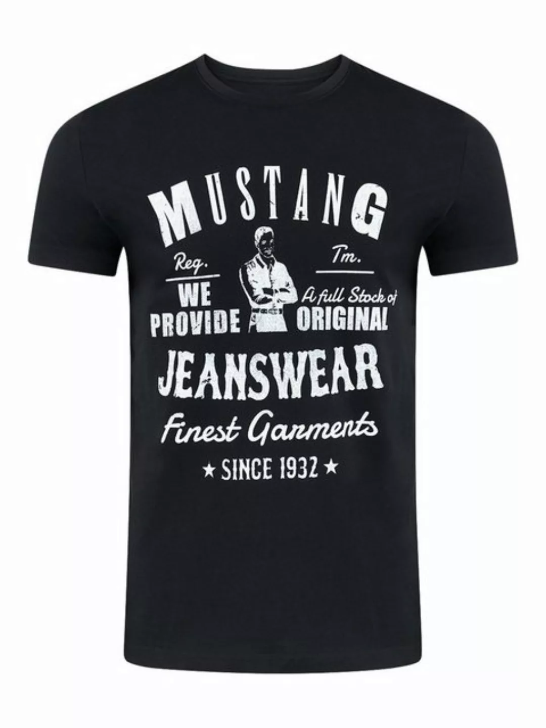 MUSTANG Tshirt Herren Regular Fit S bis 6XL günstig online kaufen