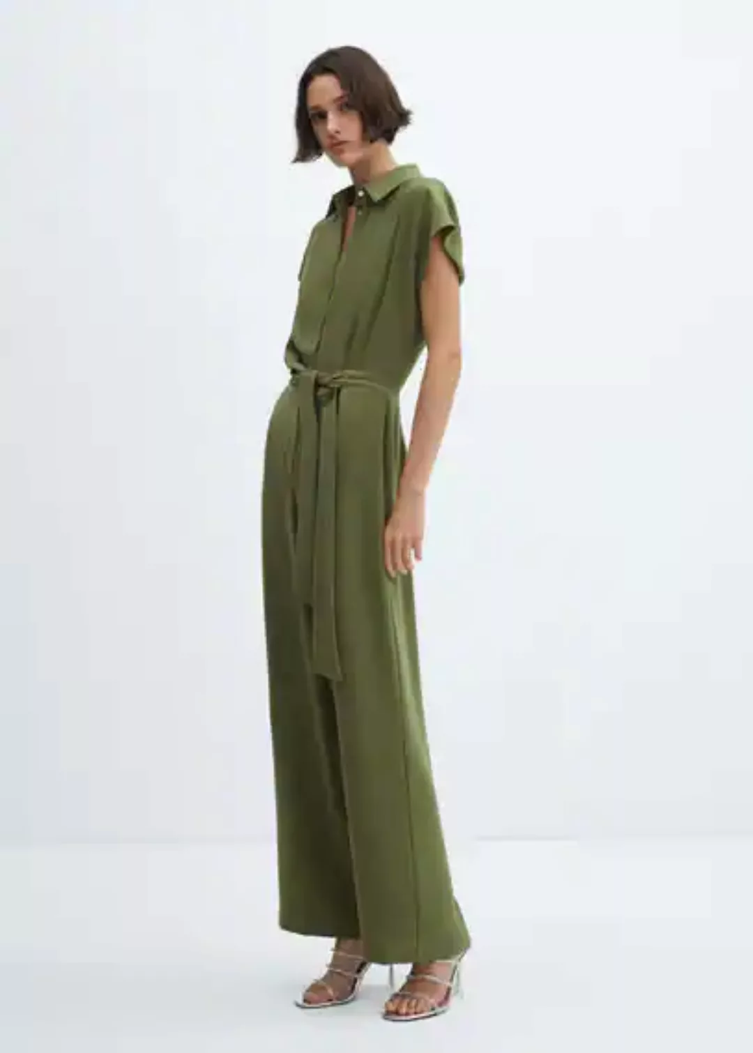 Langer Jumpsuit mit Schleife günstig online kaufen