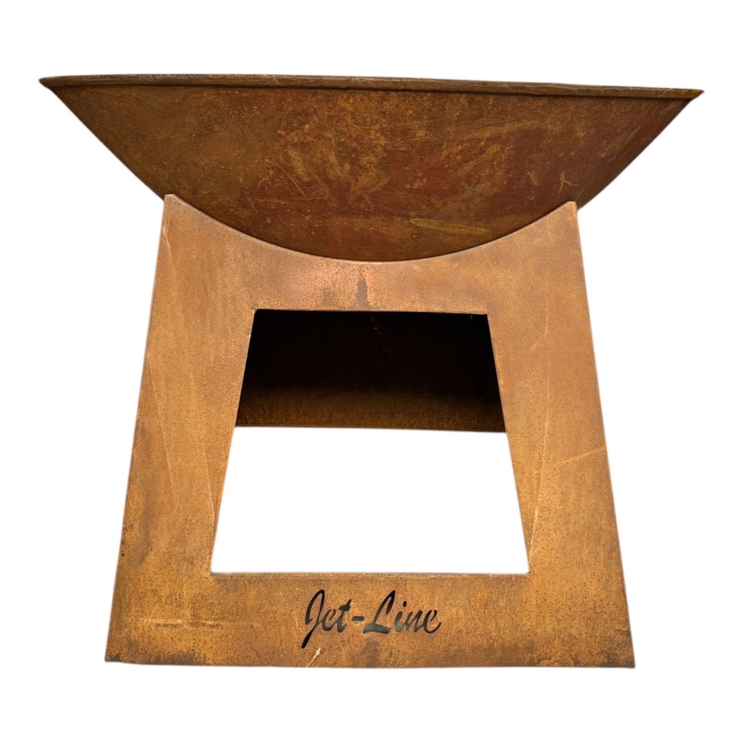 Jet-Line Feuersäule mit Feuerschale Fargo in Rostoptik 60 x 71 x 71 cm günstig online kaufen