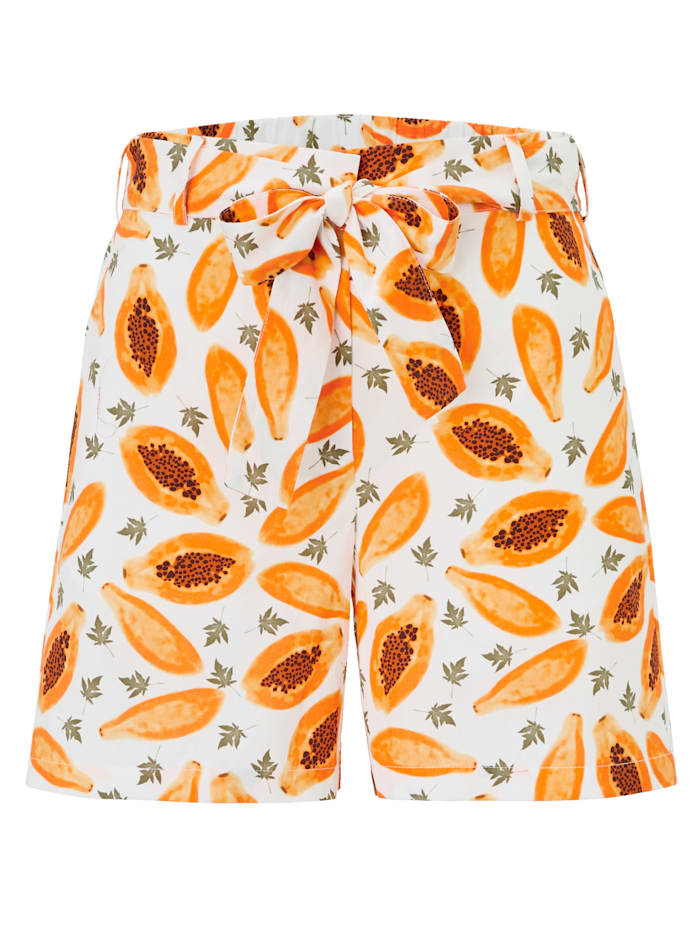 Shorts mit Papaya-Print SIENNA Multicolor günstig online kaufen