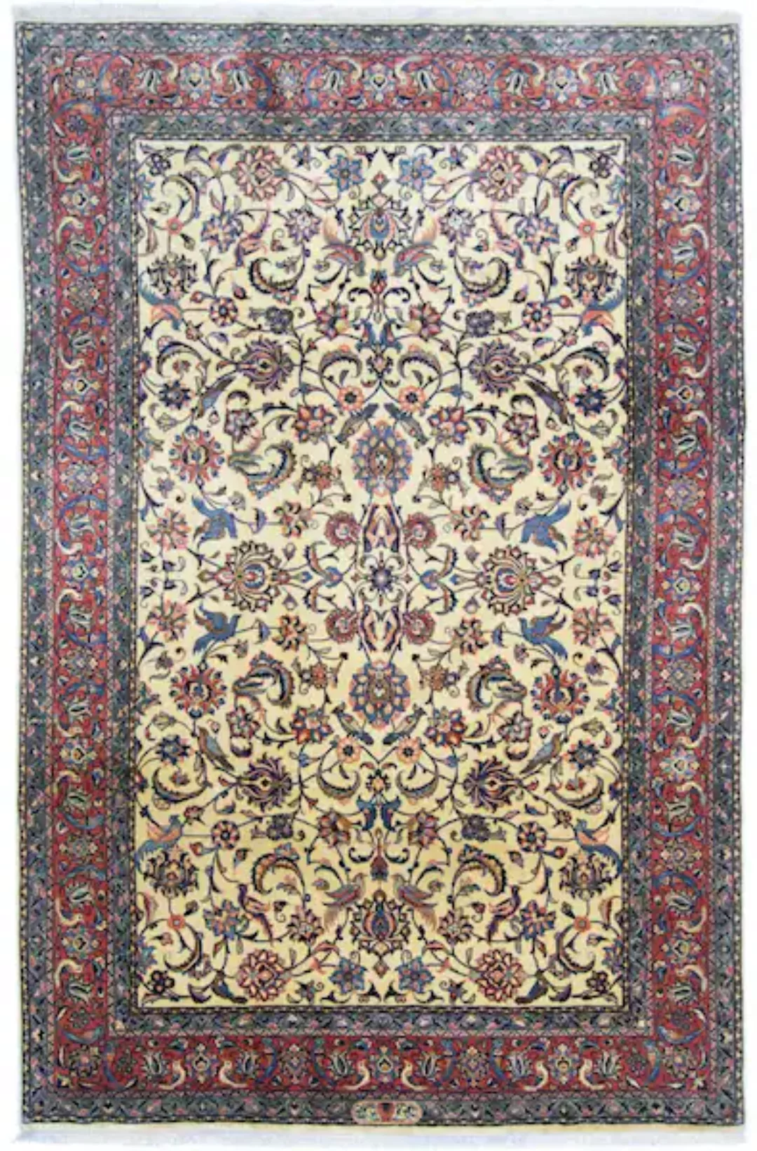 morgenland Wollteppich »Golpayegan Durchgemustert Beige 311 x 207 cm«, rech günstig online kaufen