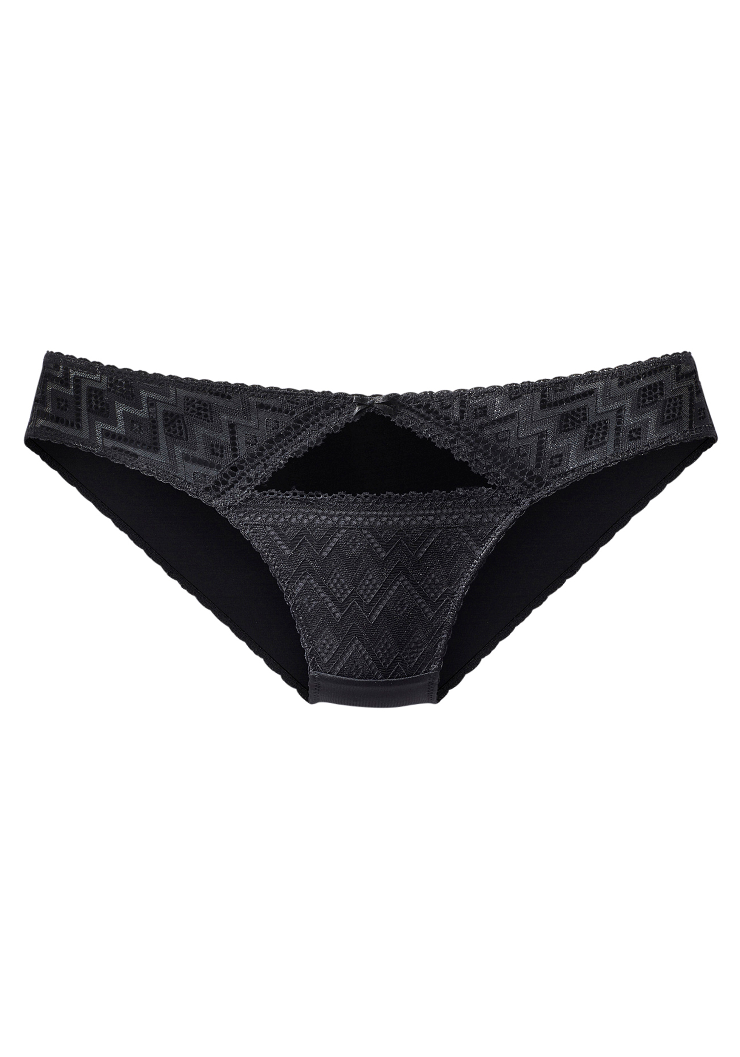 s.Oliver Bikinislip, aus graphischer Spitze mit modischem Cupt-Out günstig online kaufen