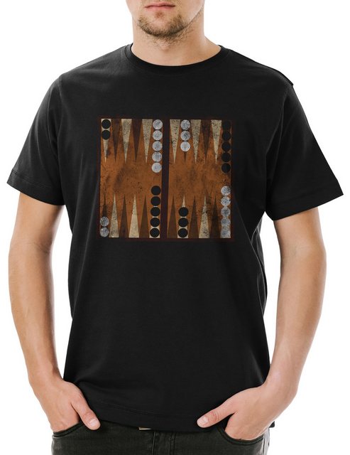 Urban Backwoods Print-Shirt Backgammon Board Herren T-Shirt Game Spiel Game günstig online kaufen