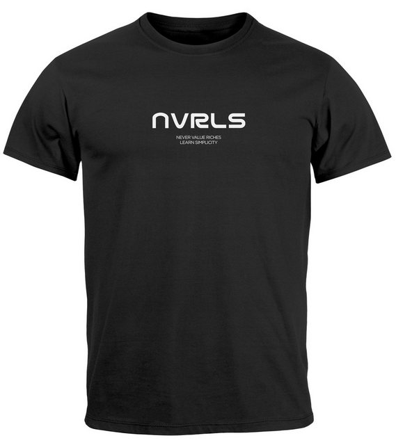 Neverless Print-Shirt Herren T-Shirt Printshirt Aufdruck Logo Spruch Grafik günstig online kaufen