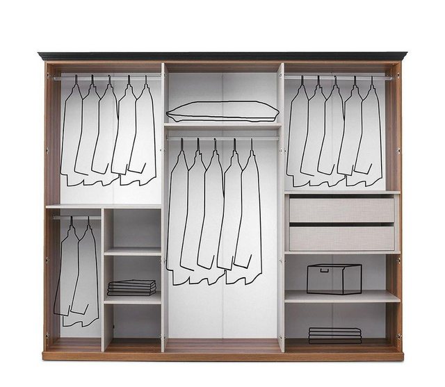 JVmoebel Kleiderschrank Holzschrank Schlafzimmerschrank Kleiderschrank Schr günstig online kaufen