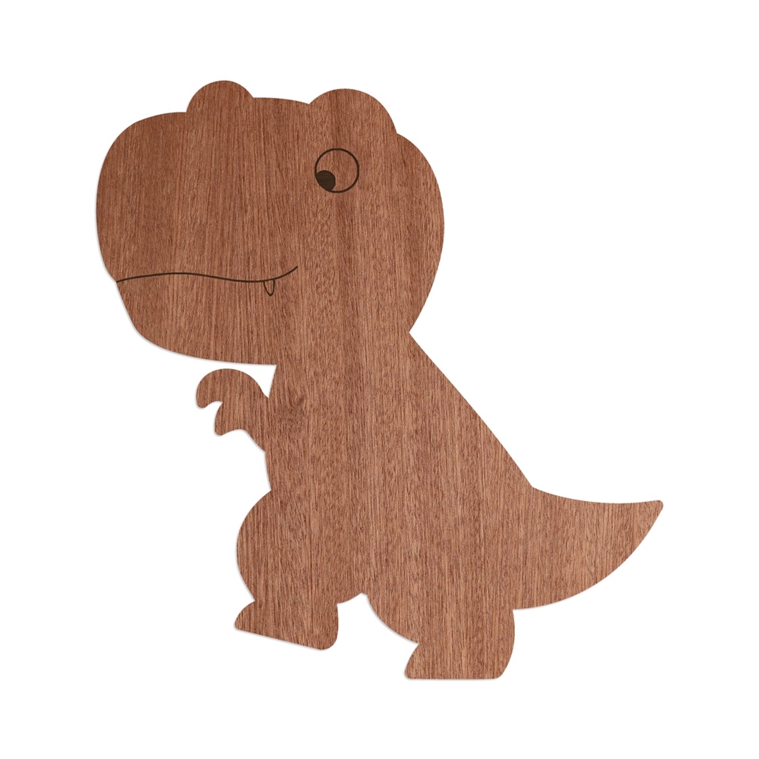 WANDStyle Wanddeko aus Holz Dino T-Rex 28,5 x 30 cm in der Farbe Mahagoni F günstig online kaufen