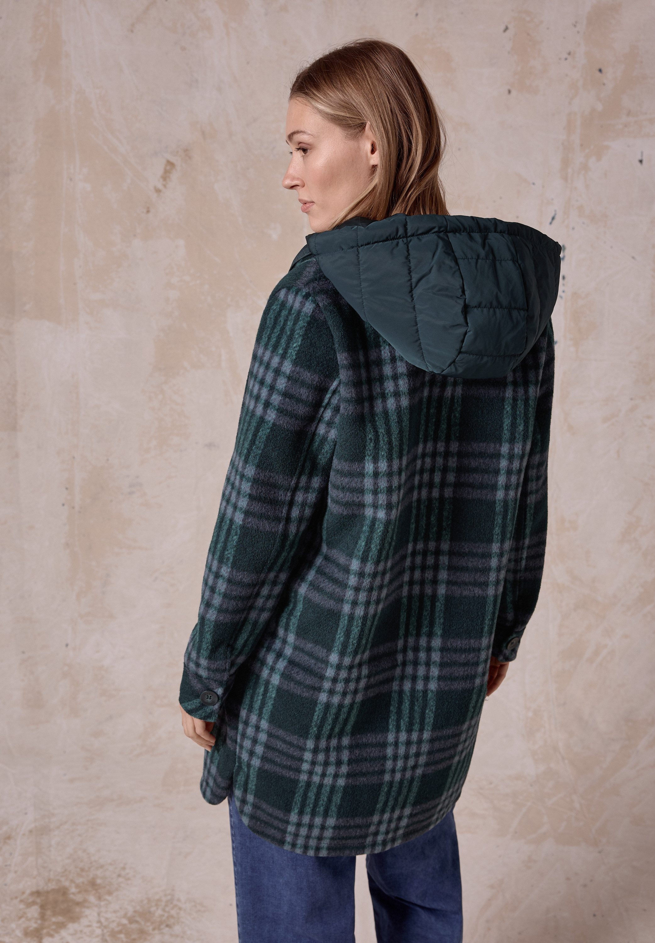 Cecil Langjacke, mit Kapuze, mit Knopfleiste günstig online kaufen